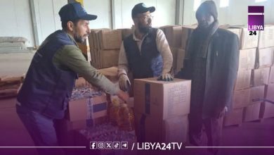 توزيع سلات غذائية على الجالية السودانية