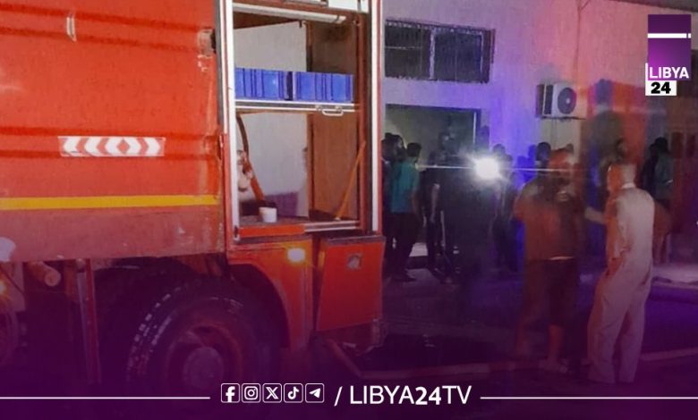 حريق مستشفى النساء والولادة الجميل