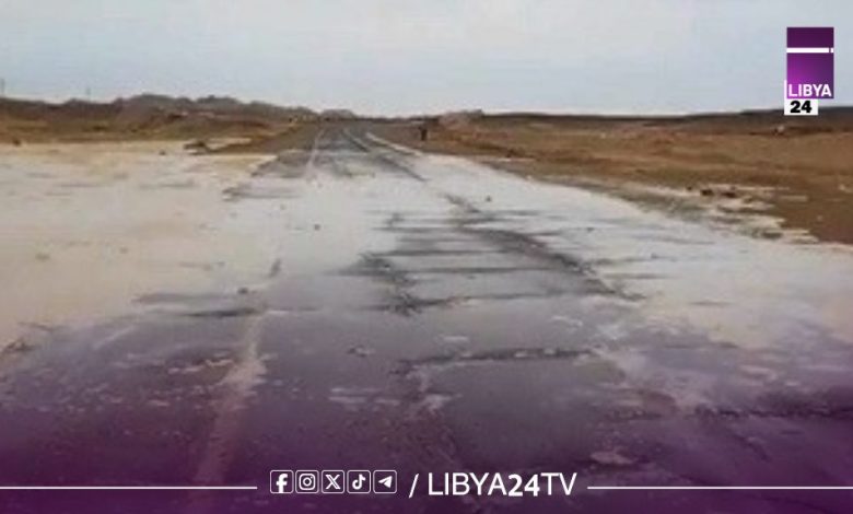 السيول في مدينة غات والمناطق المجاورة