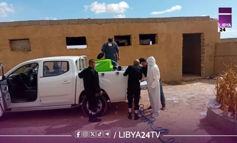 انطلاق حملة لمكافحة الجراد في الأصابعة