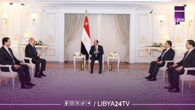 الرئيس السيسي يستقبل المشير حفتر بمدينة العلمين