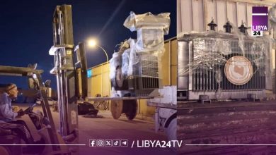 تركيب محول جديد بدلاً من المعطوب بمنطقة أرض عصمان ببنغازي