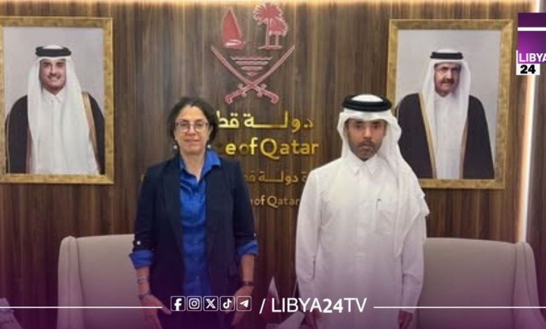 خوري تبحث مع السفير القطري تنفيذ خارطة الطريق الأممية في ليبيا