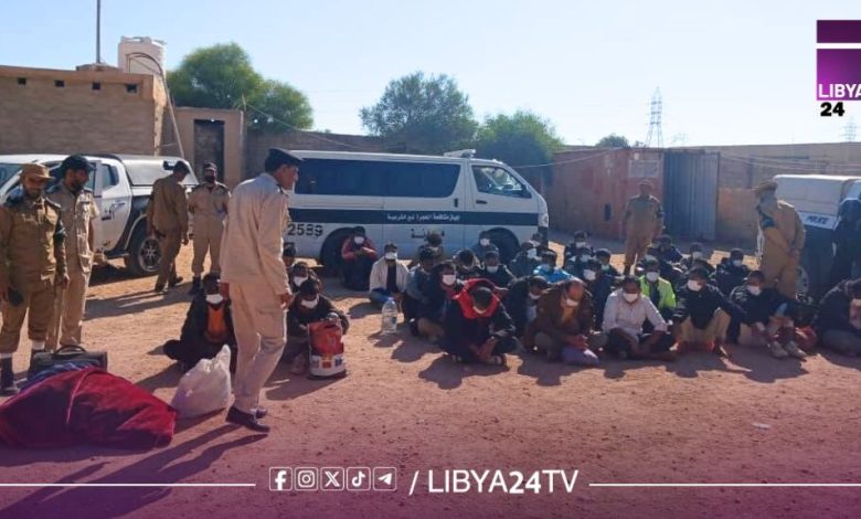 ترحيل 37 مهاجرا غير شرعي من درنة إلى بنغازي
