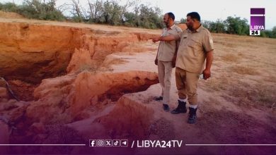 الشرطة الزراعية ترصد تشققات وانجرافات أرضية خطيرة بالهيرة