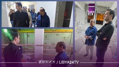 المهندس بلقاسم حفتر يتفقد أعمال صيانة مستشفى الجلاء