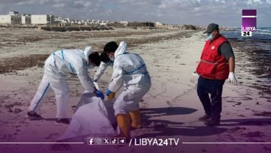 انتشال جثة مجهولة يُرجح أنها لمهاجر قبالة سواحل مدينة صبراتة