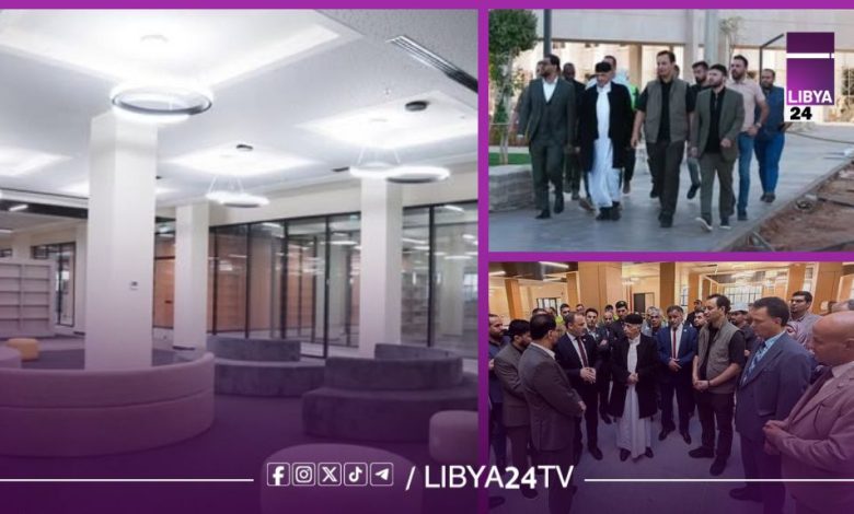 جولة ميدانية لصندوق الإعمار لمتابعة أعمال تطوير المكتبة المركزية