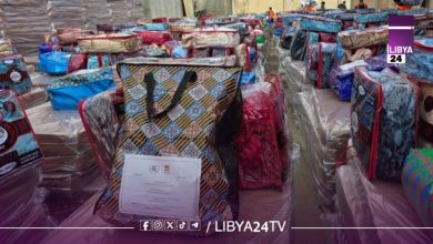 توزيع 800 حصة غذائية على أفراد الجالية السودانية بمدن البيضاء وسوسة وشحات