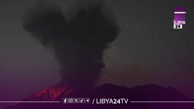 ثوران بركان نشط في اليابان