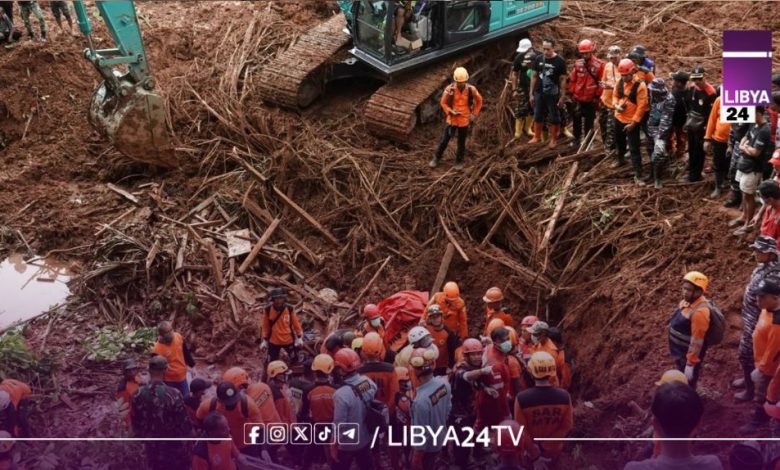 انهيارات أرضية - إندونيسيا