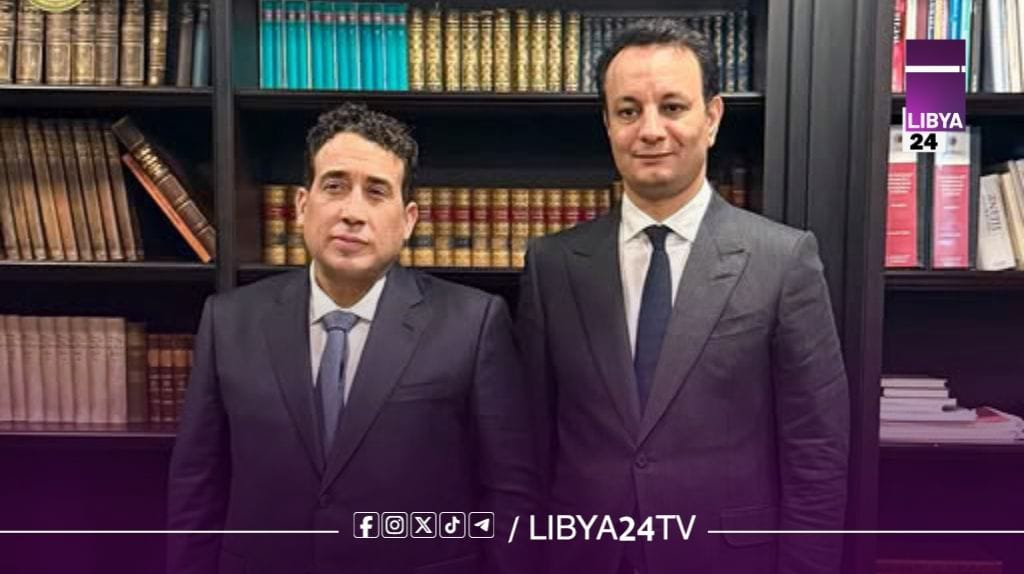 المهندس بالقاسم حفتر يبحث مع المنفي سبل تسريع وتيرة الإعمار وتعزيز الاستقرار في البلاد