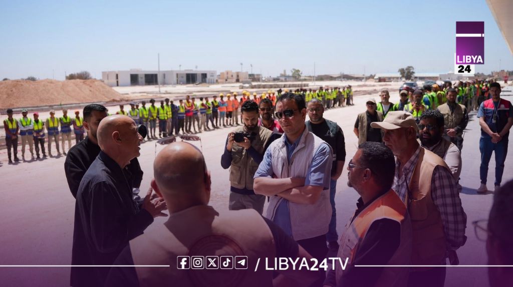 مدير عام صندوق التنمية يتابع ميدانيا تطوير مطار بنينا وسط تقدم ملحوظ في صالة الركاب الدولية