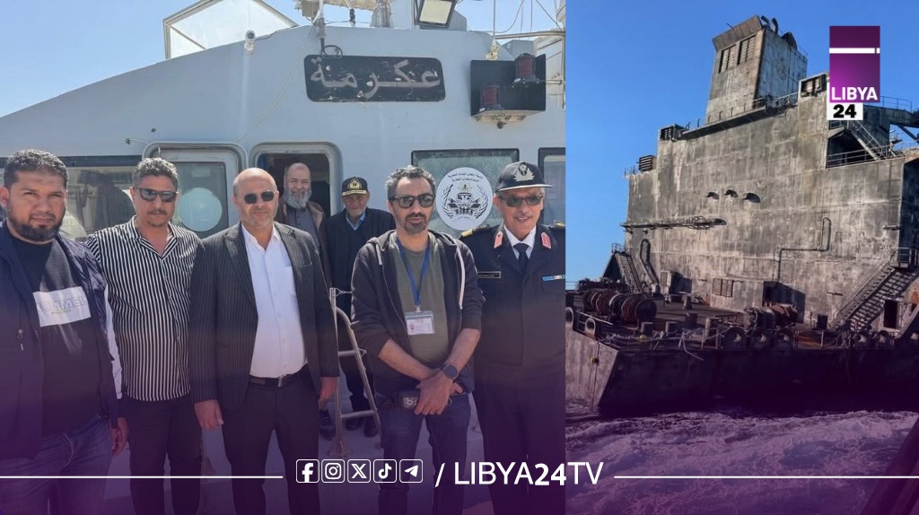 لجنة أزمة الناقلة الروسية المشكلة من رئاسة الأركان تعلن السيطرة على الوضع وتأمين الموقع