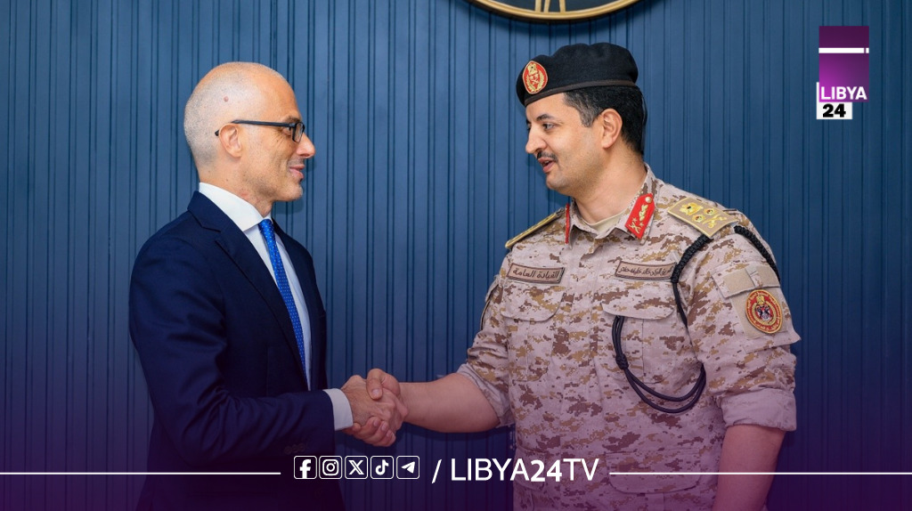 رئيس الأركان يبحث مع سفير الاتحاد الأوروبي تعزيز التعاون الأمني ومكافحة الهجرة غير الشرعية