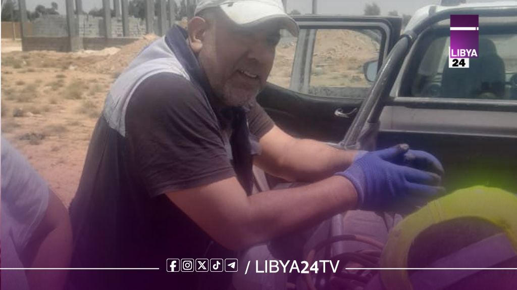 الكهرباء: إصلاح عطل طارئ بدائرة 30 ك.ف في بنغازي بعد سقوط أسلاك على الخط